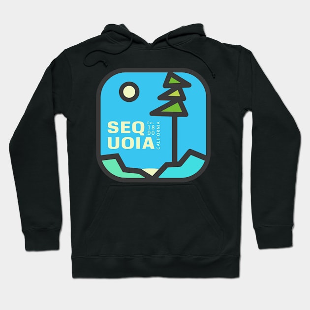 Sequoia National Park Badge 2 Hoodie by Woohoo